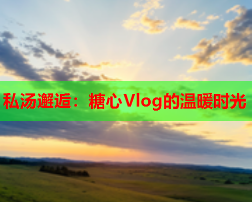 私汤邂逅：糖心Vlog的温暖时光